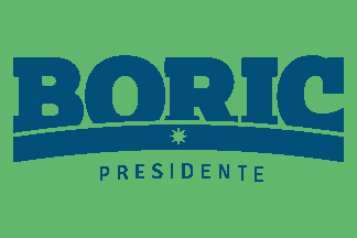 [Boric presidential campaign flag]